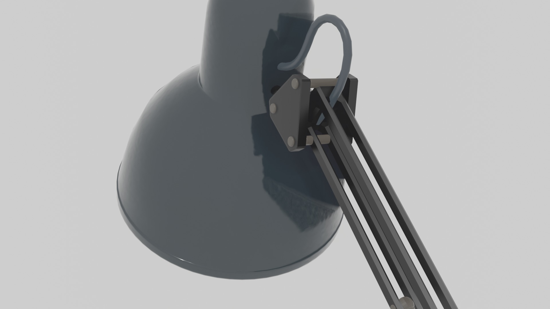 Adjustable goose neck architect table lamp 3D model_5