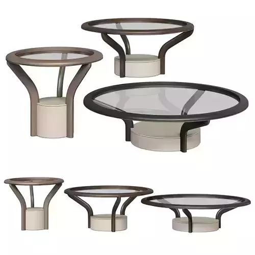 Giorgetti coffee tables Chanterelle 3D model