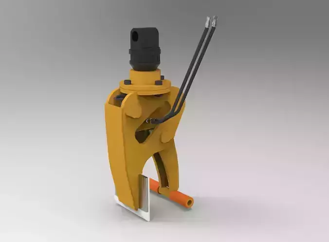 Pince bordure pour pelle 3D model