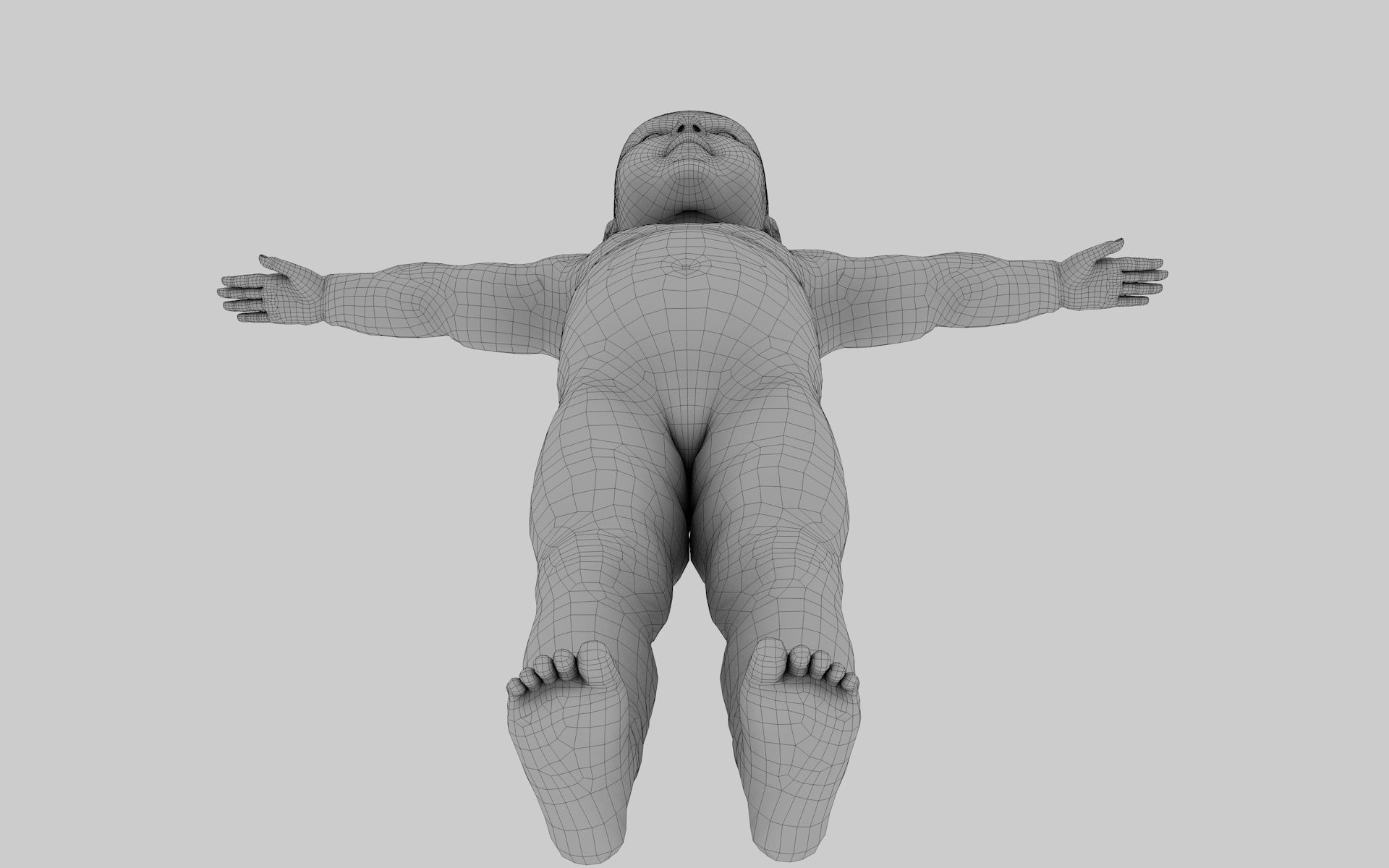robot baby 3d model Low-poly 3D model_34