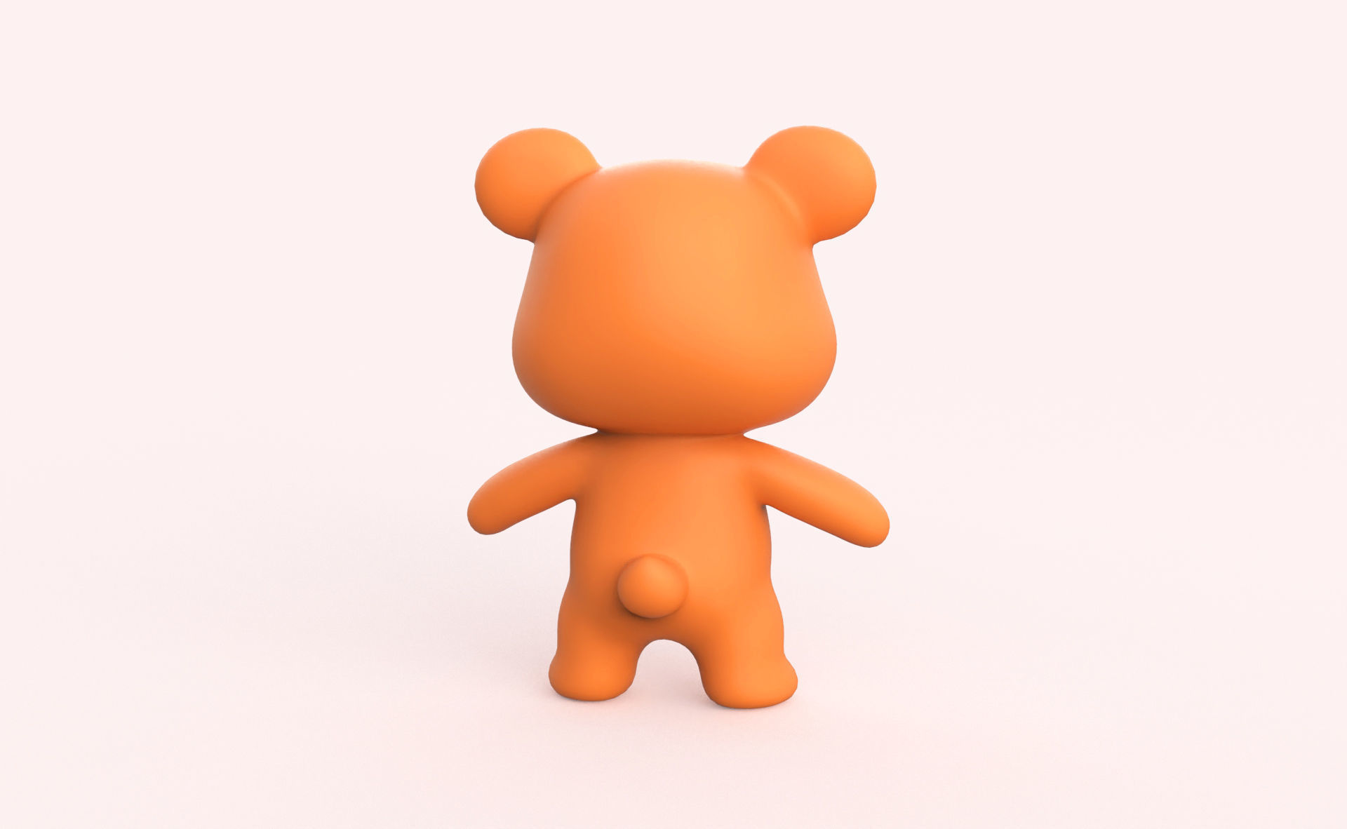 Little animal baby - Bear cute - Animated  Low-poly 3D model_13