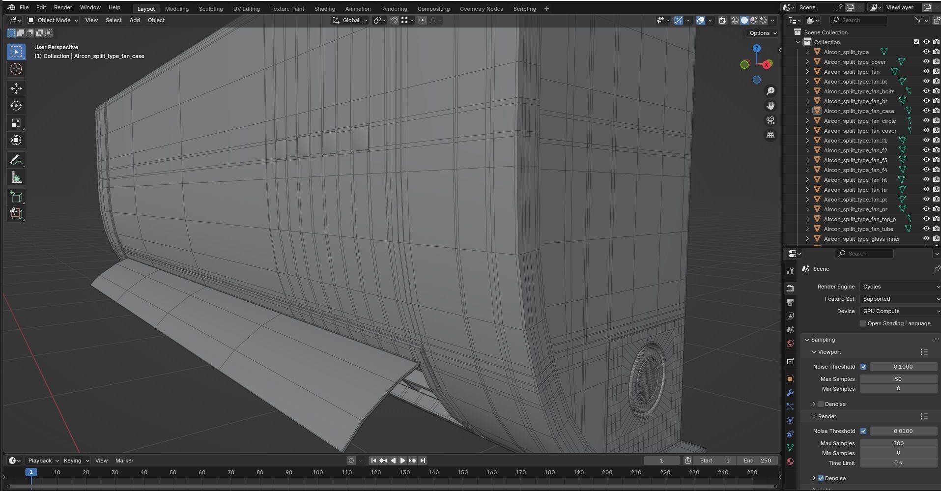 Aircon Split Type CG1 3D model_11