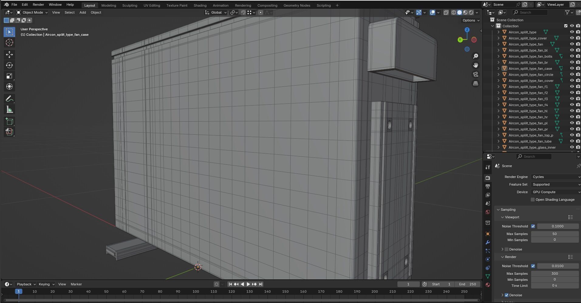 Aircon Split Type CG1 3D model_12