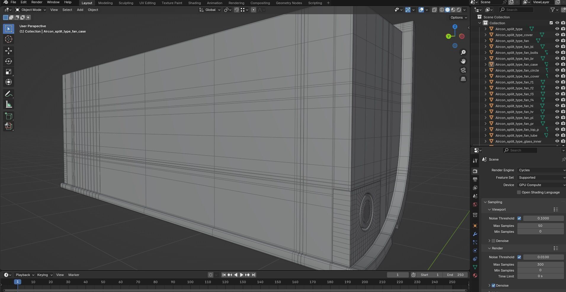 Aircon Split Type CG1 3D model_13