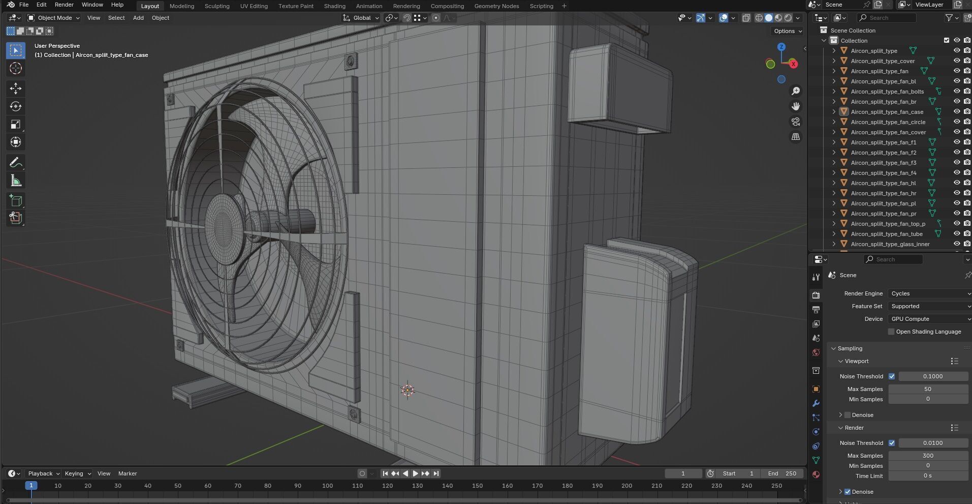 Aircon Split Type CG1 3D model_10