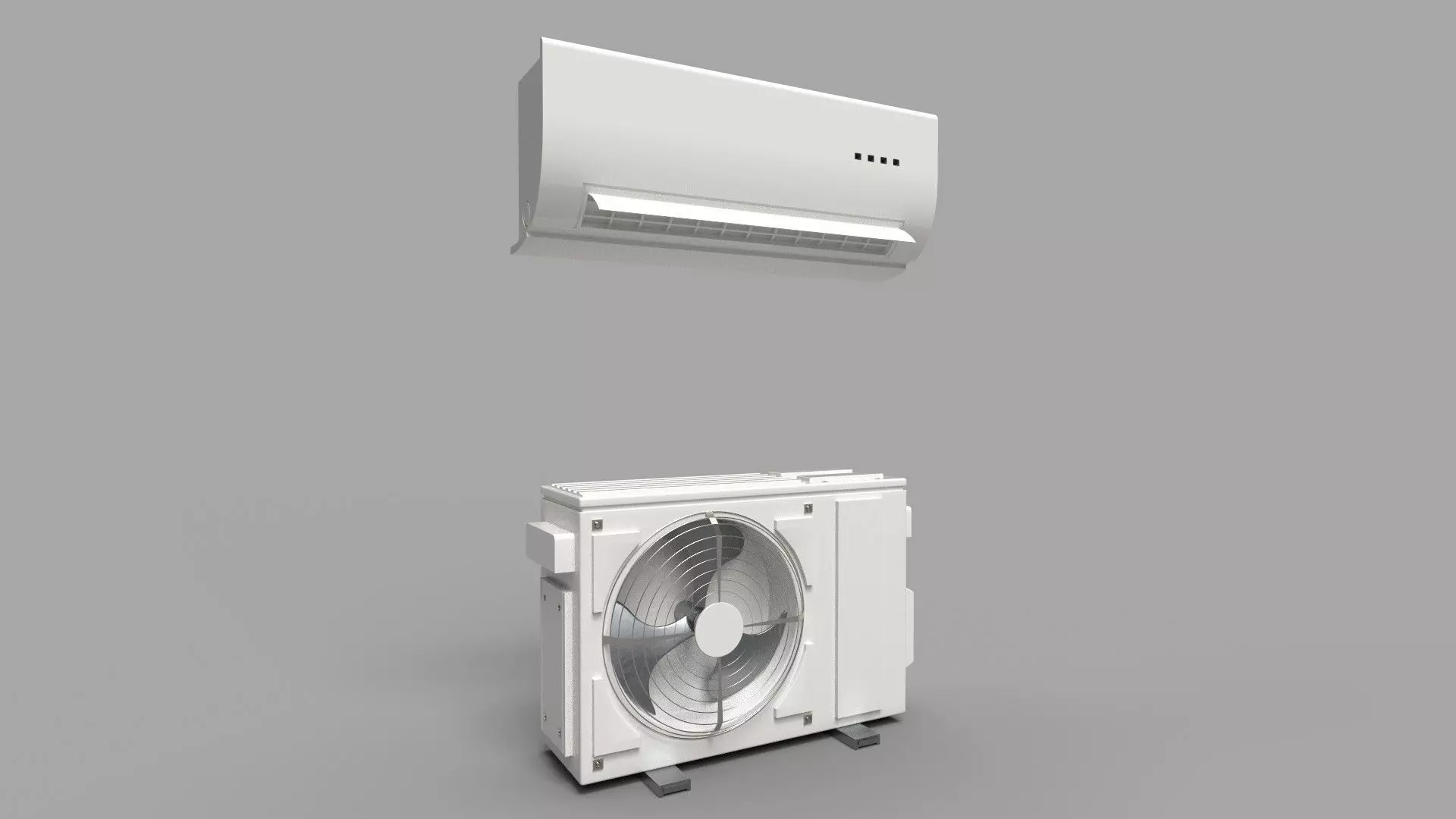 Aircon Split Type CG1 3D model_0