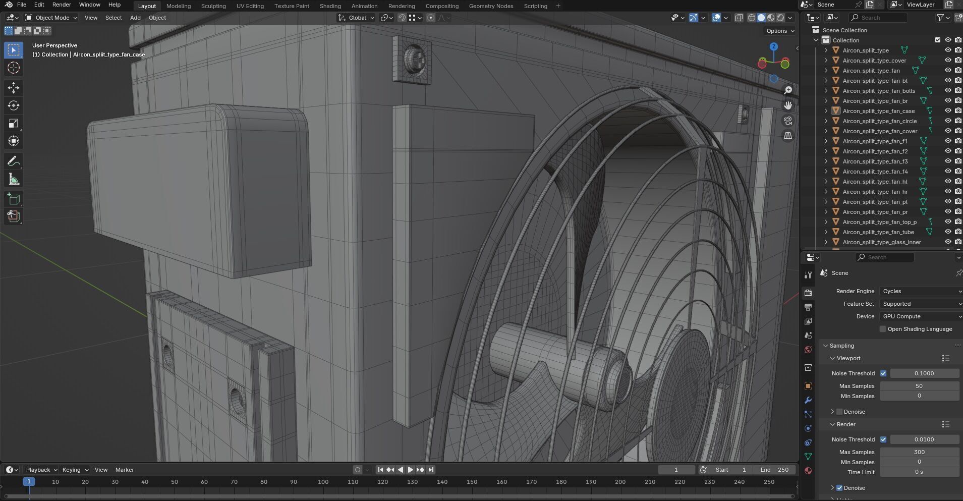 Aircon Split Type CG1 3D model_9