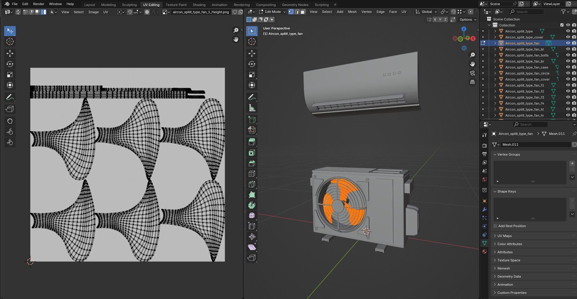 Aircon Split Type CG1 3D model_18