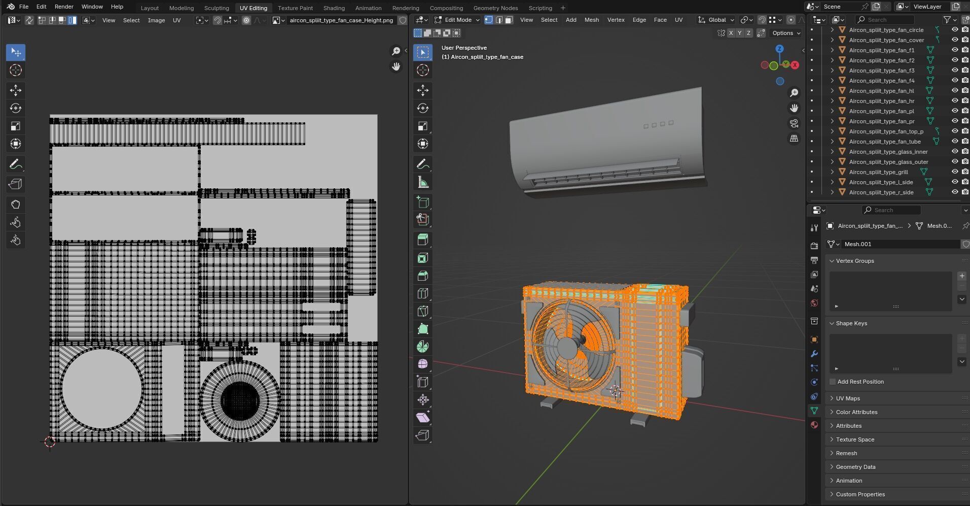 Aircon Split Type CG1 3D model_16