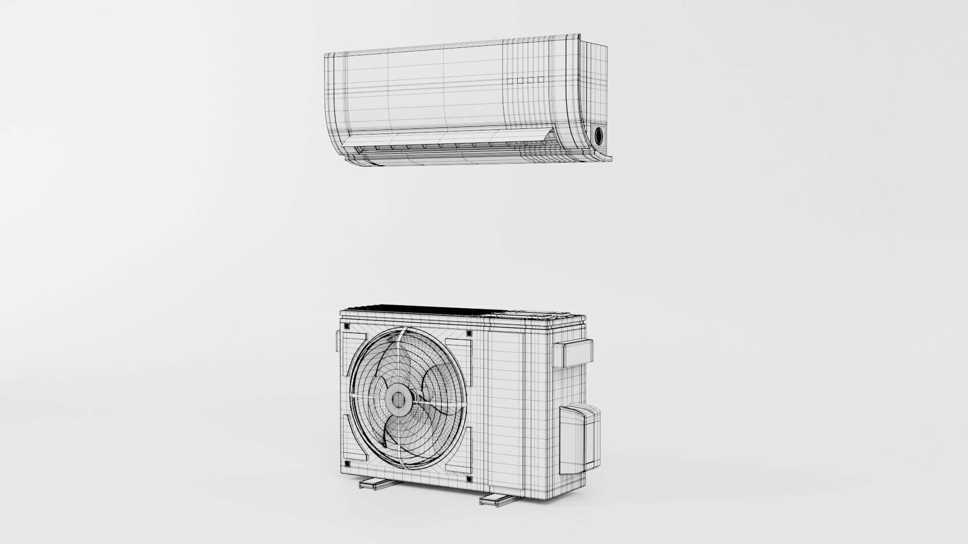 Aircon Split Type CG1 3D model_6