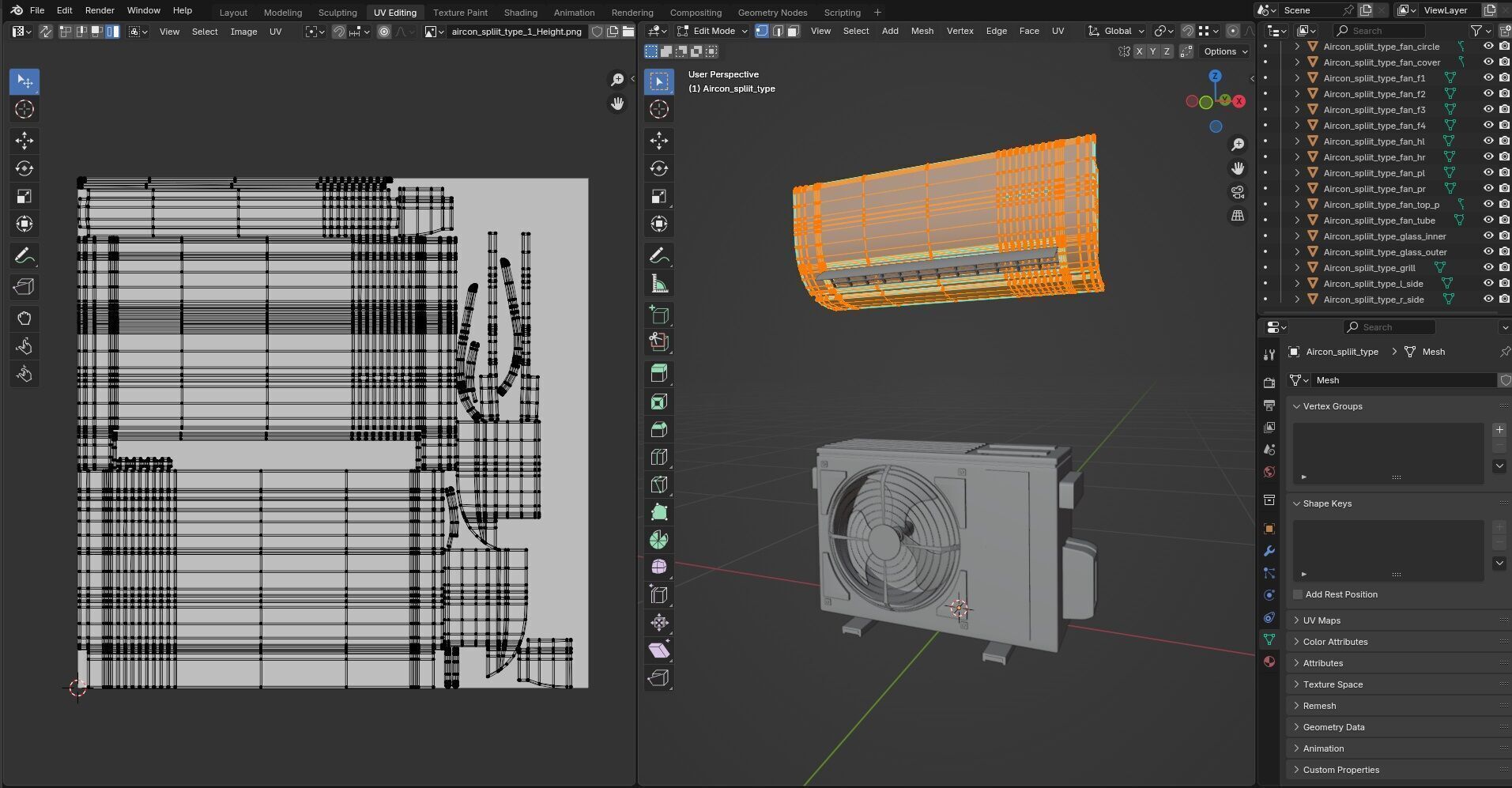 Aircon Split Type CG1 3D model_17