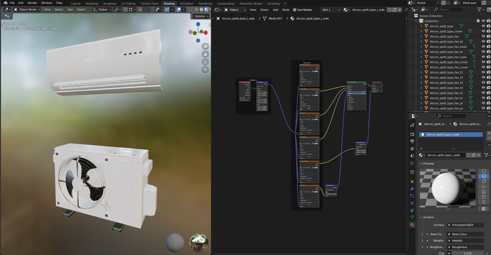 Aircon Split Type CG1 3D model_20