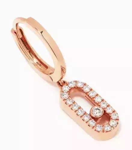 Messika Move Uno Diamond Hoop Earrings  3D print model