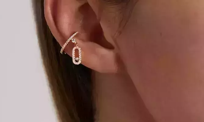 MESSIKA Move Uno gold diamond ear cuff