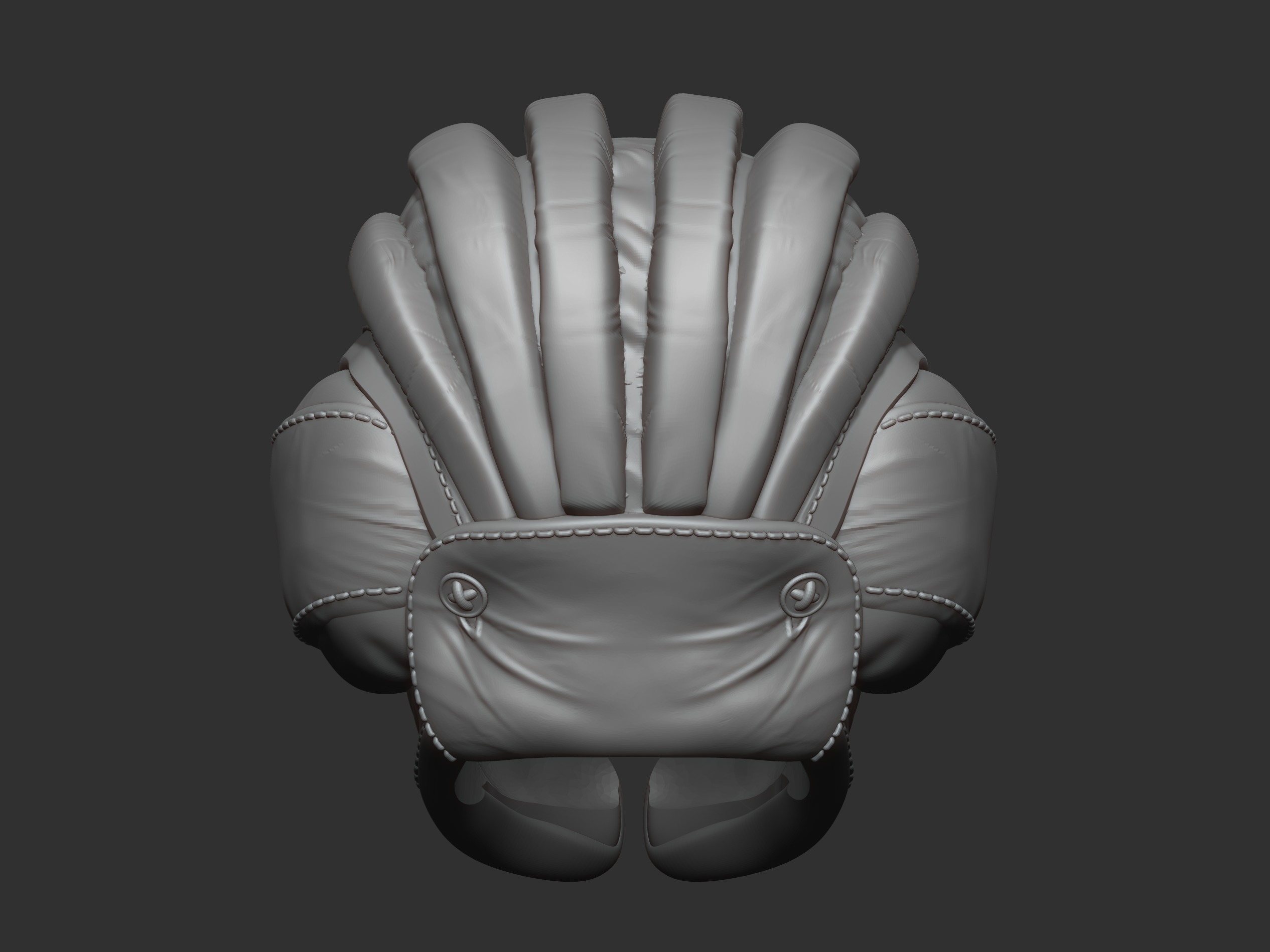 Tank helmet 3D print model_3