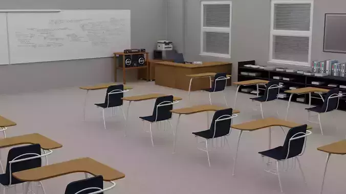 Classroom  3D model