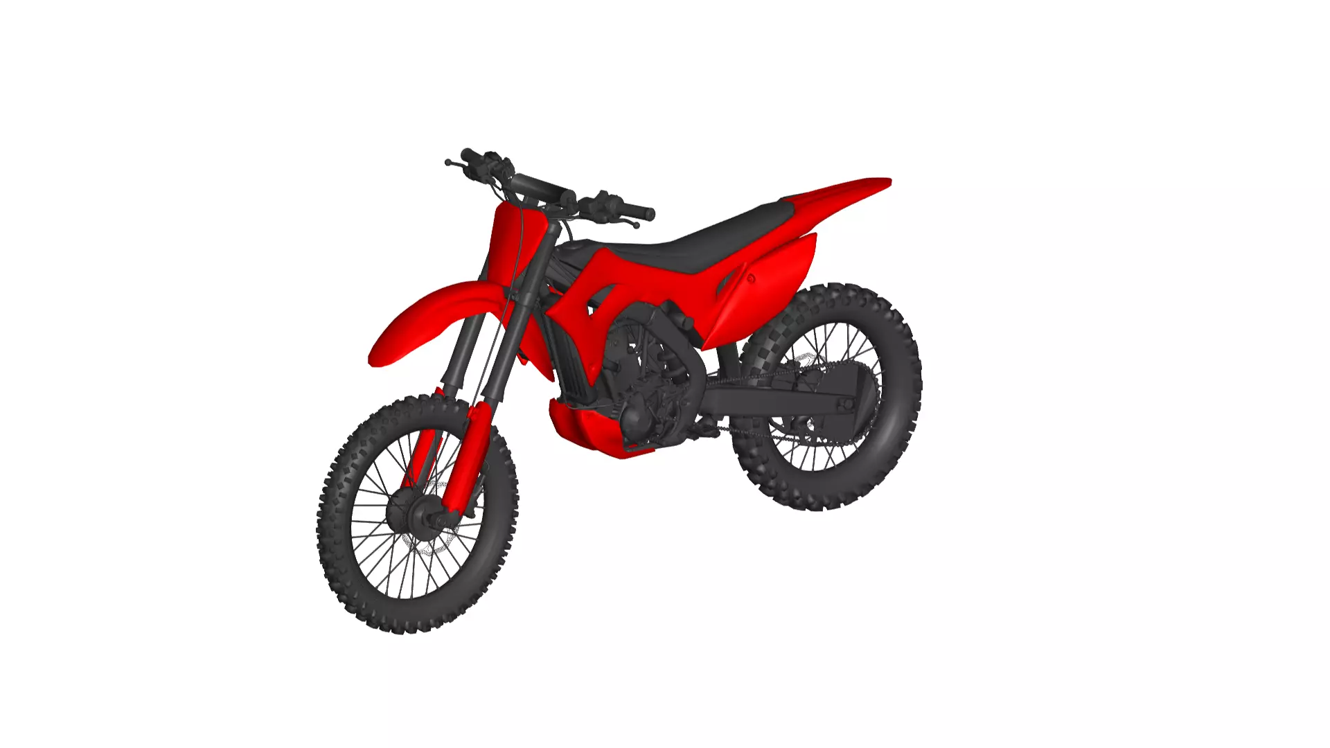 Kawasaki motocross 3D model