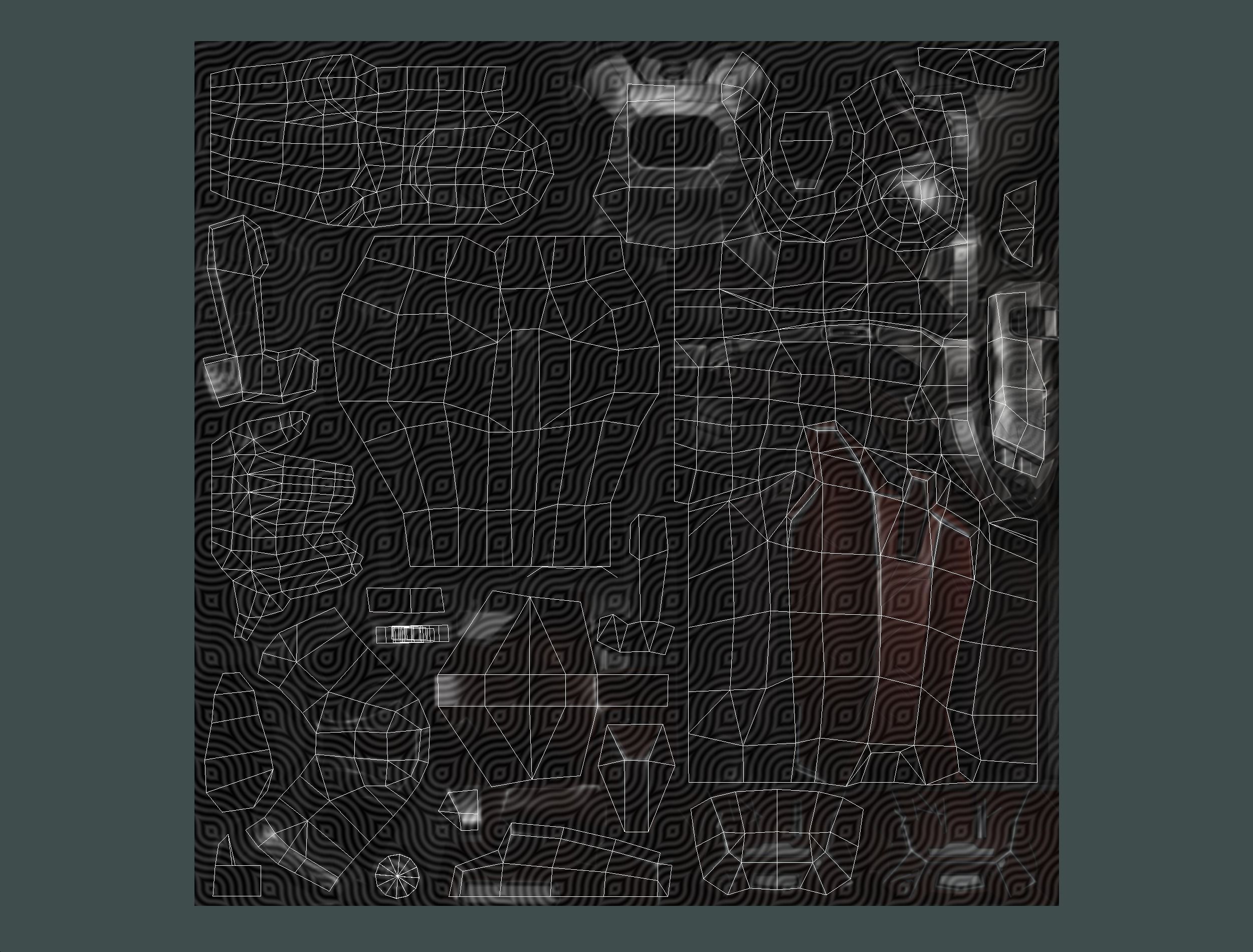 Cartoon Sci-Fi Cyborg Drone Heavy Machine Gunner Low-poly 3D model_86