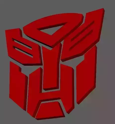 Autobot logo Low-poly 3D model