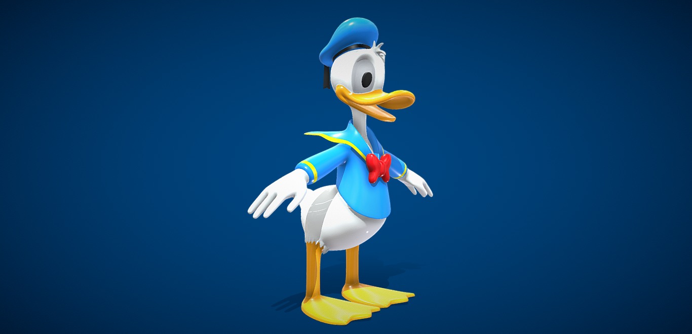 Donald Duck 3D model_2