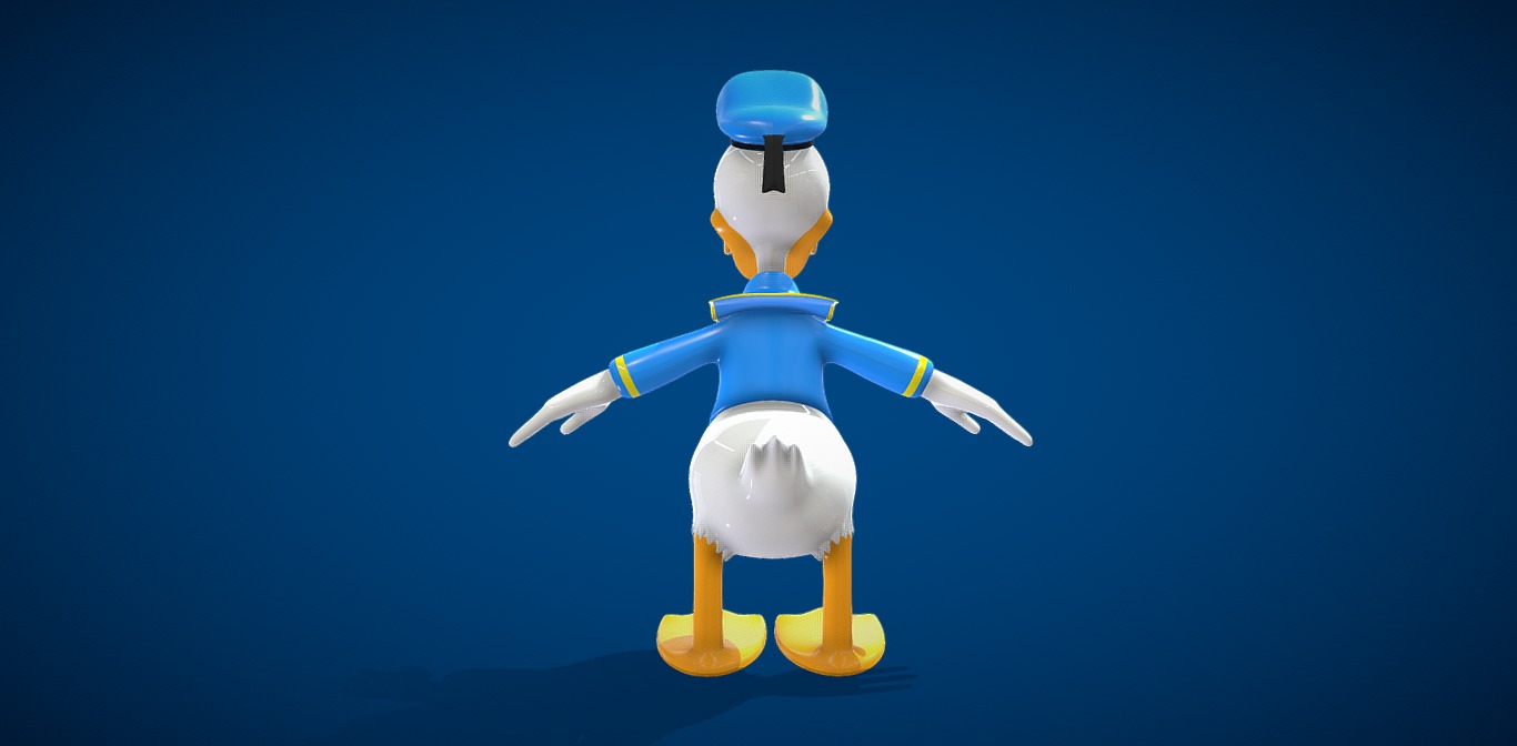 Donald Duck 3D model_3