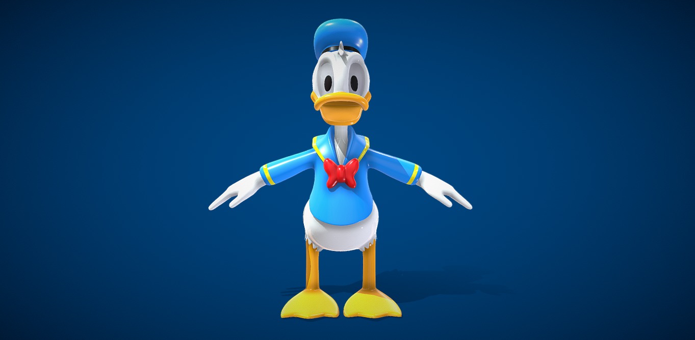Donald Duck 3D model_1
