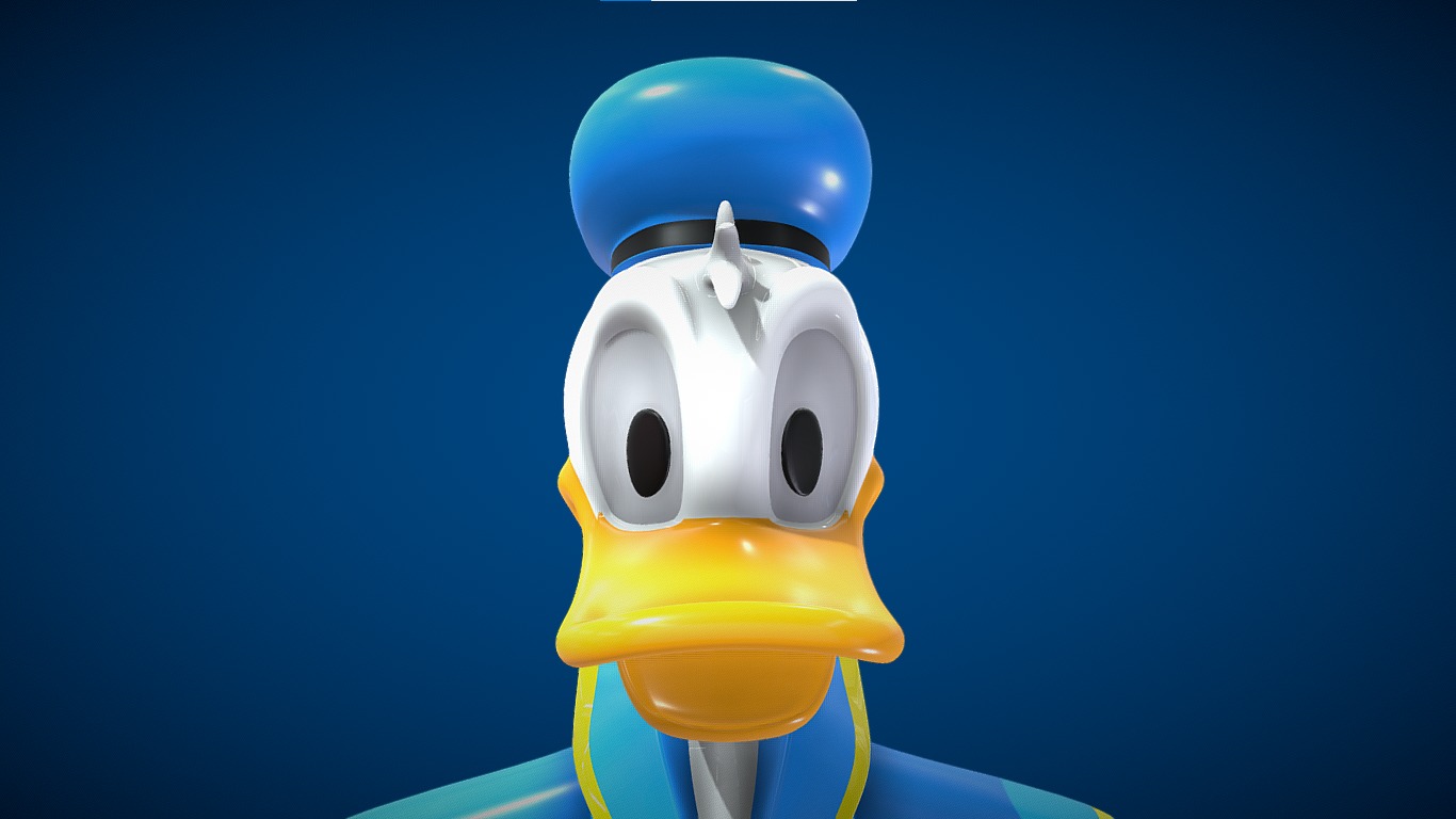 Donald Duck 3D model_5