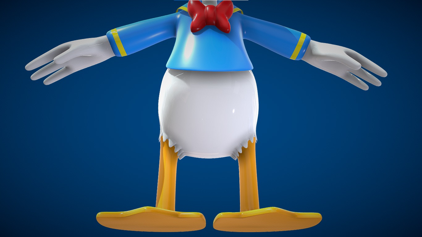 Donald Duck 3D model_6
