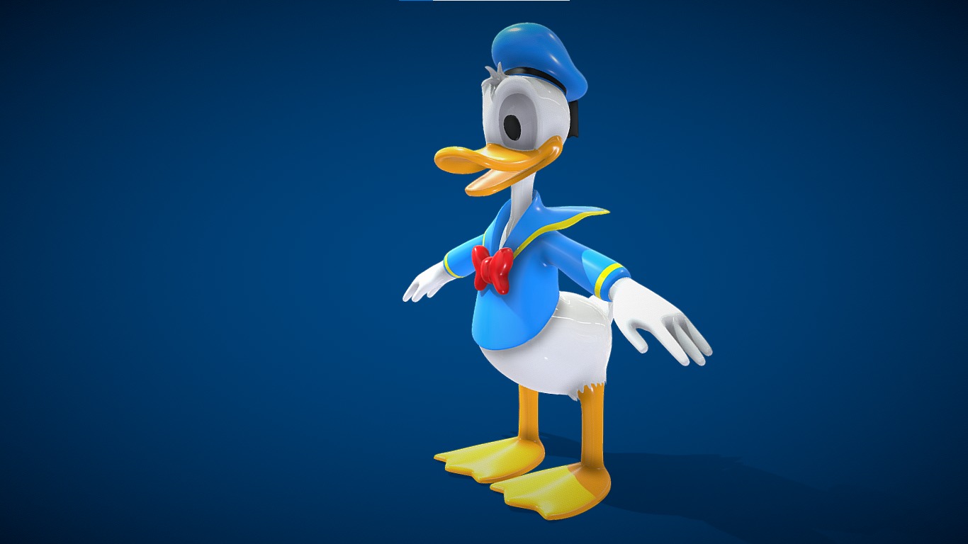 Donald Duck 3D model_8