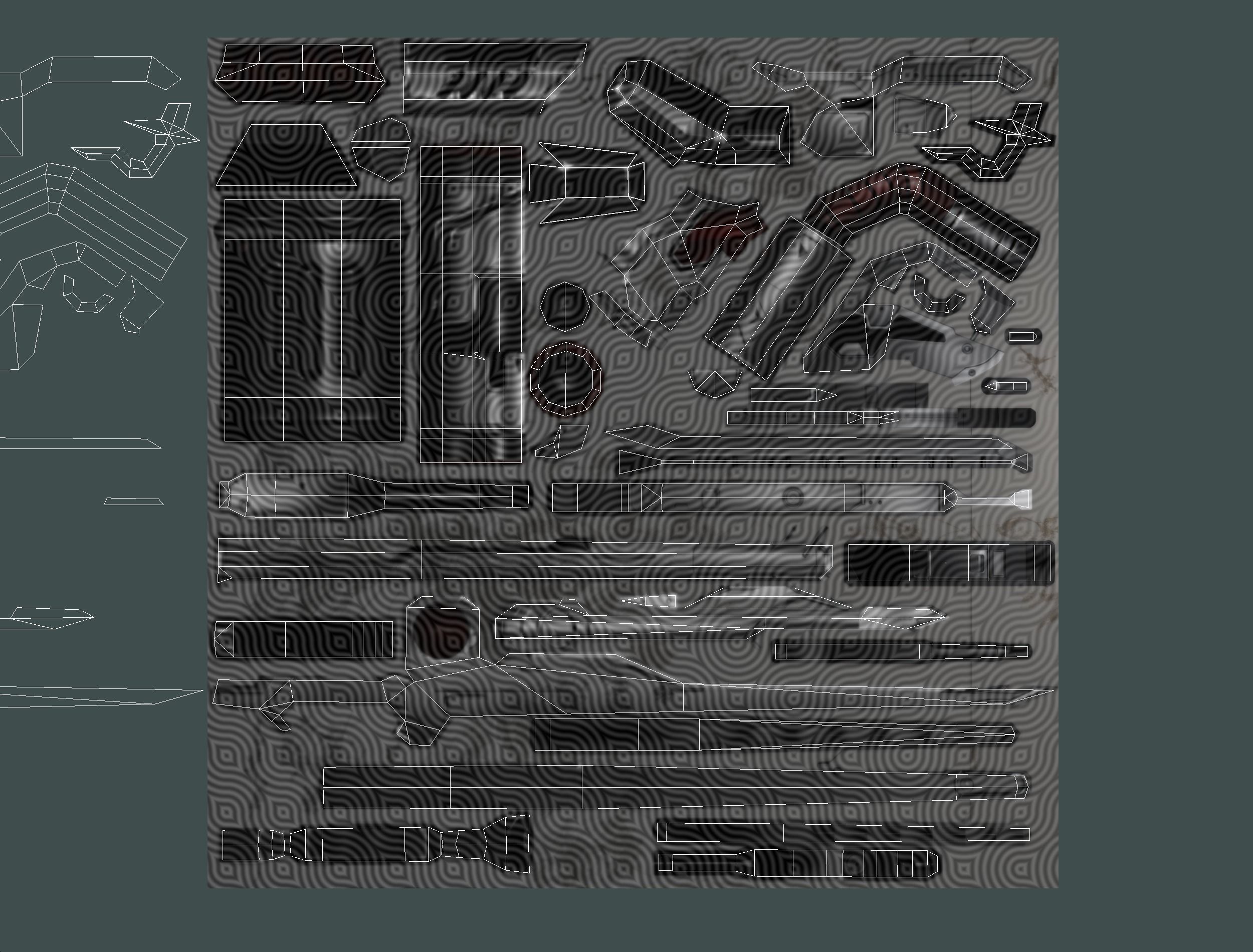 Cartoon Sci-Fi Cyborg Drone Sniper Soldier Low-poly 3D model_96