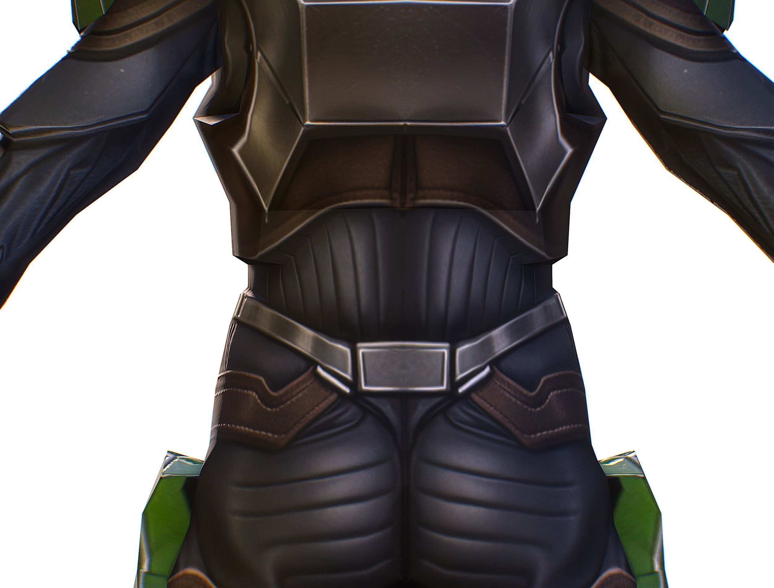 Cartoon Sci-Fi Cyborg Drone Sniper Soldier Low-poly 3D model_30