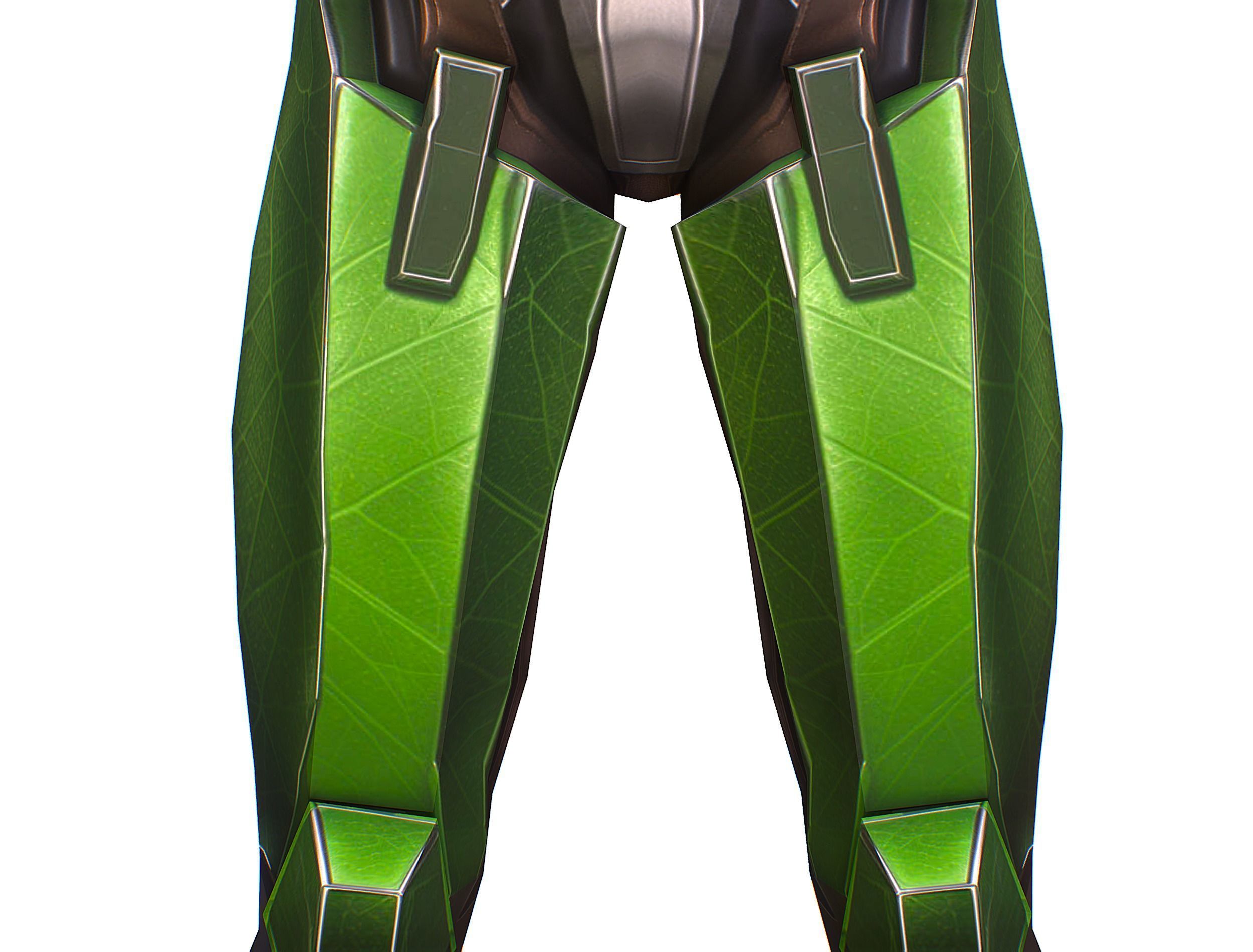 Cartoon Sci-Fi Cyborg Drone Sniper Soldier Low-poly 3D model_26