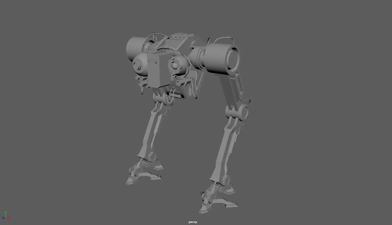 Chicken robot 3D model_0