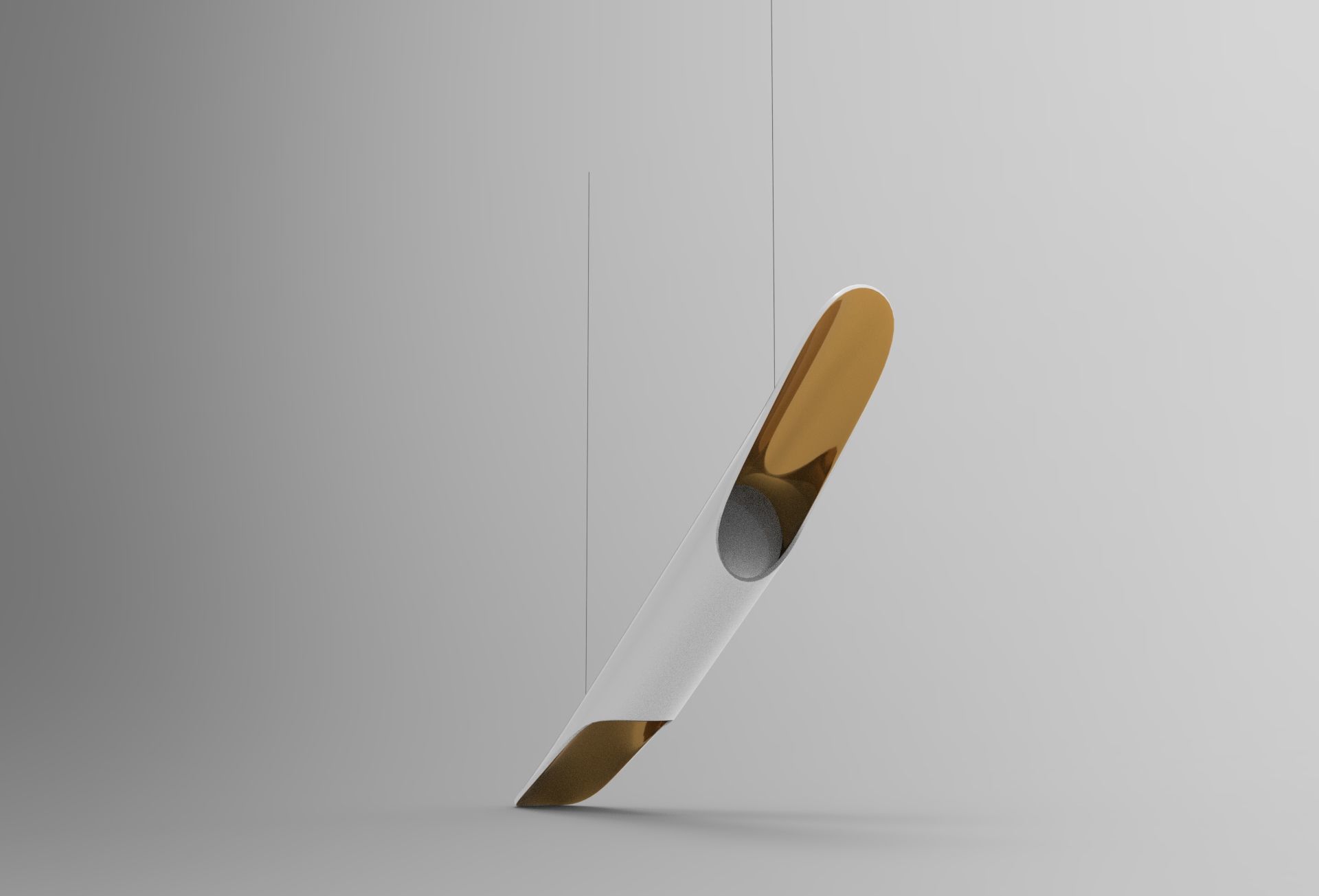 Cedesso Hanging Light Low-poly 3D model_1