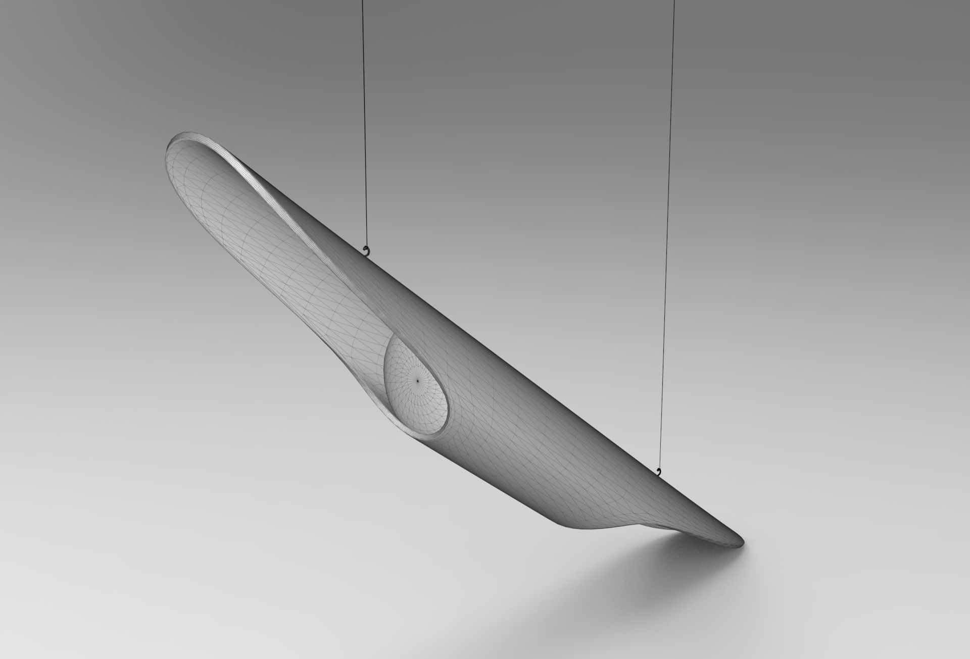 Cedesso Hanging Light Low-poly 3D model_5