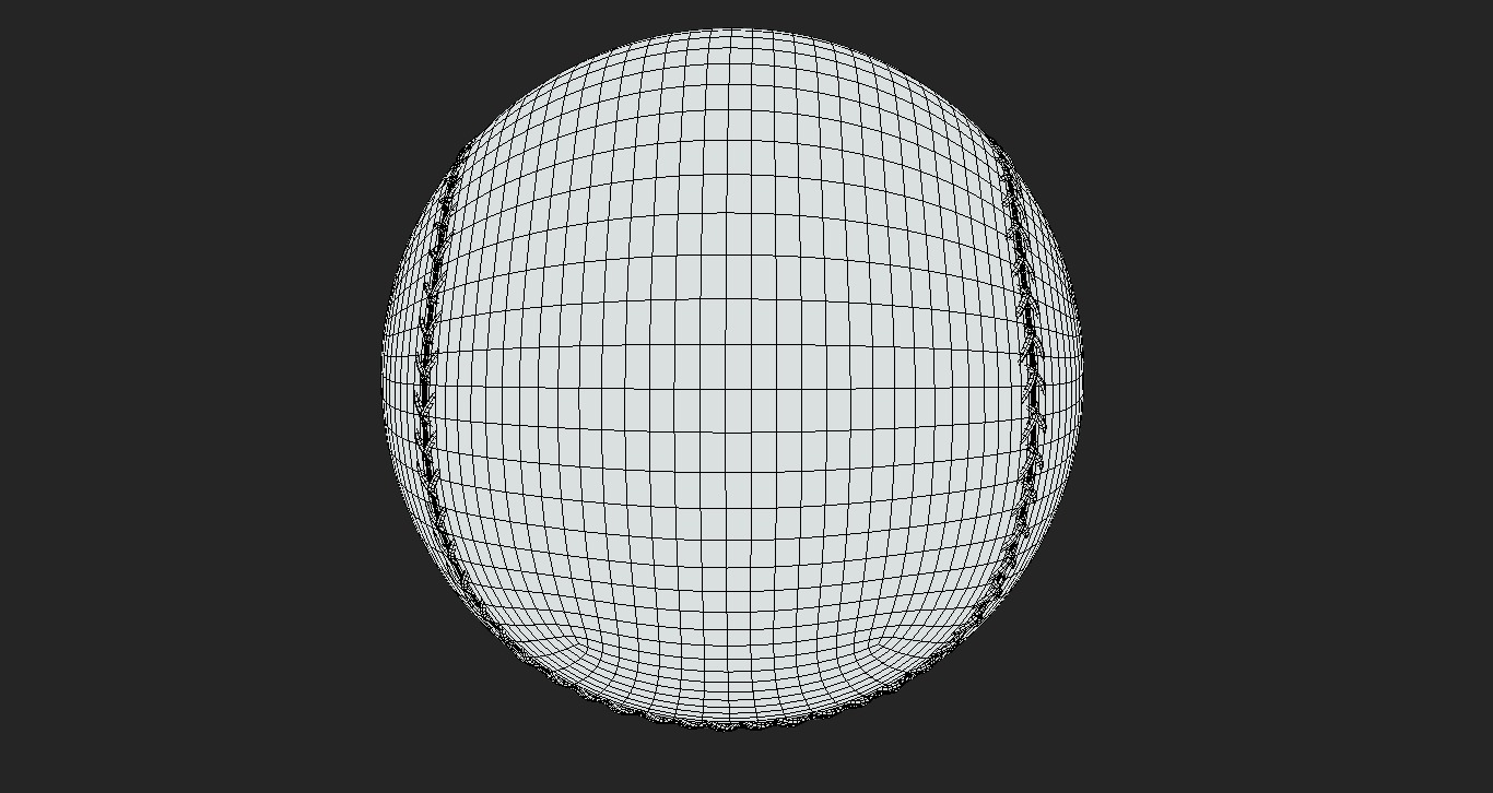 Baseball 3D model_7