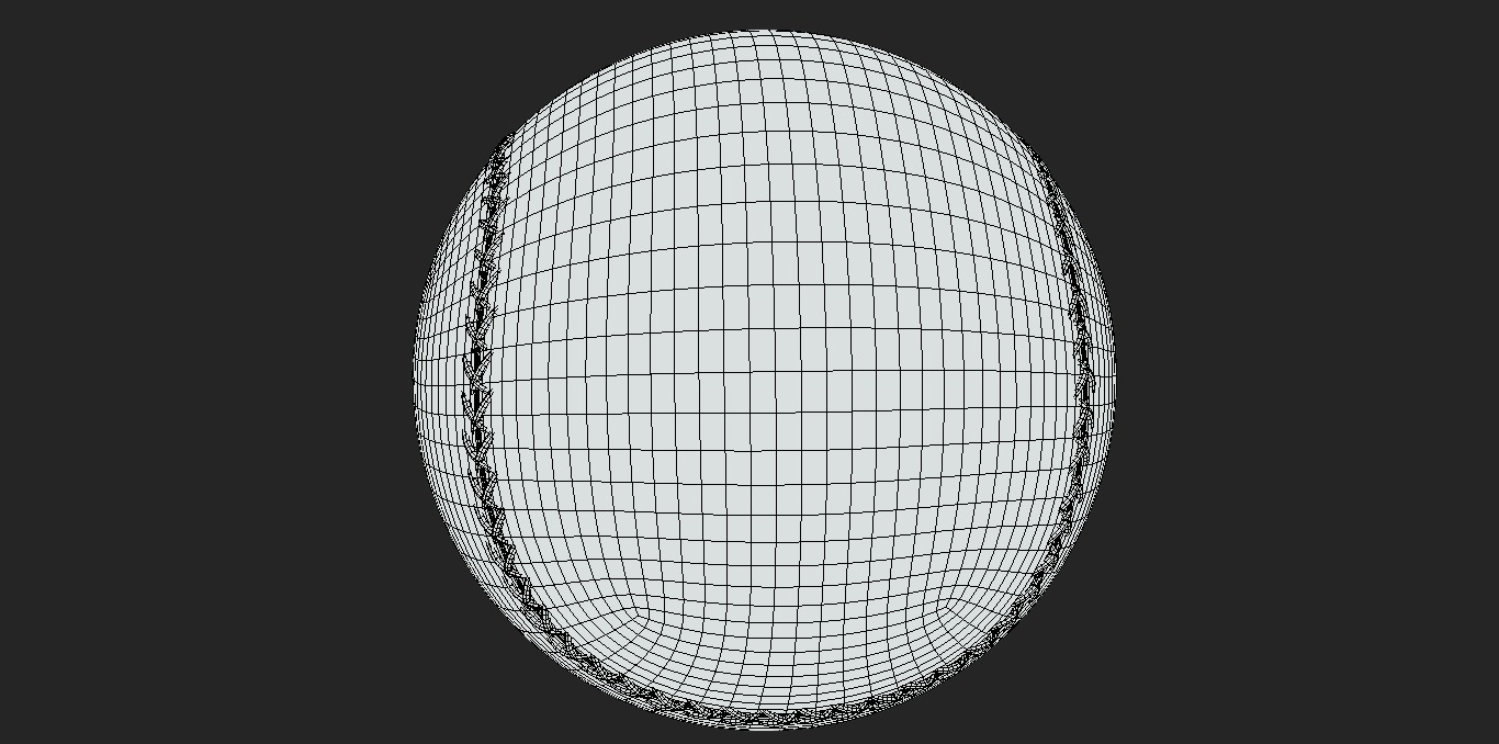 Baseball 3D model_5