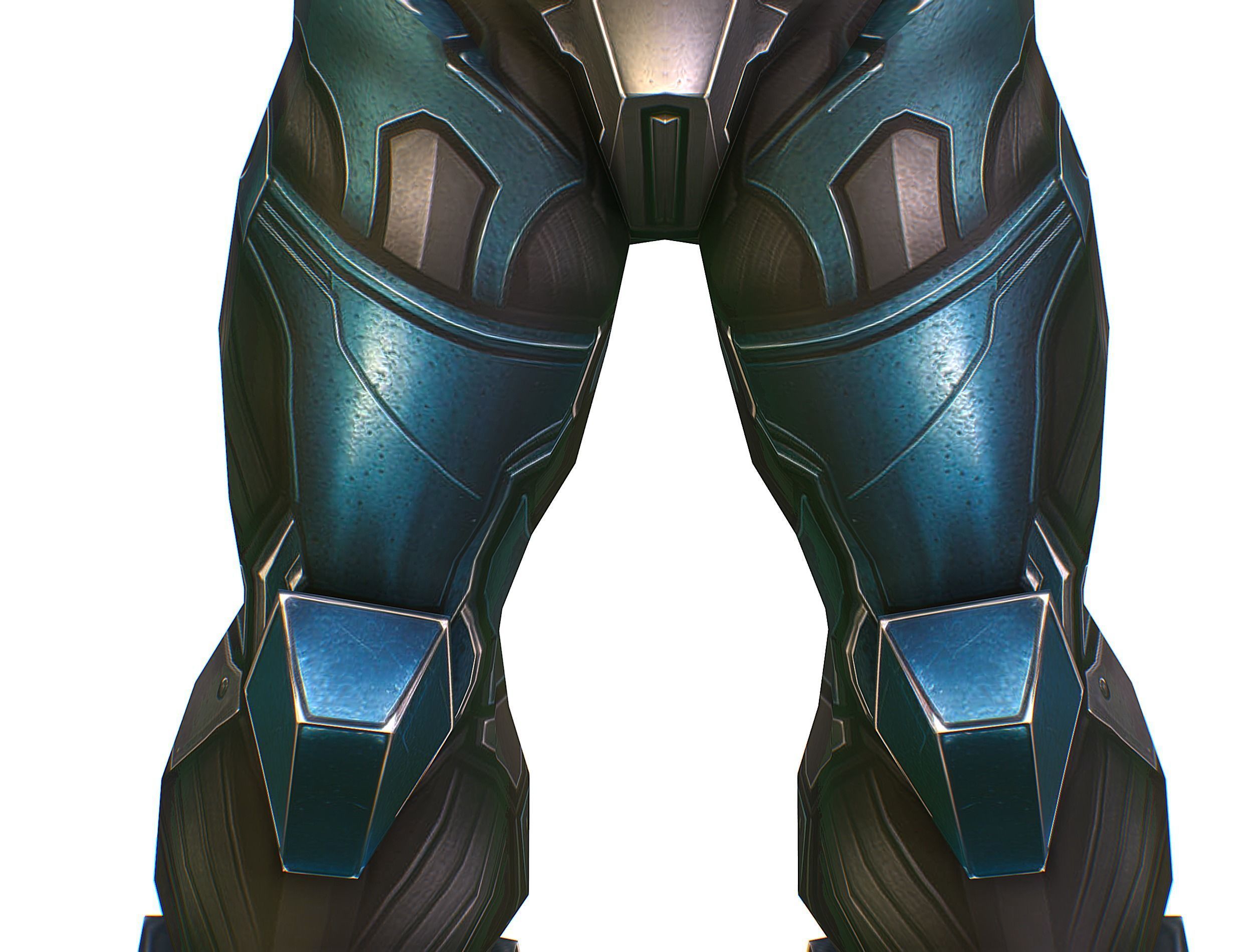 Cartoon Sci-Fi Cyborg Drone Trooper Soldier Low-poly 3D model_22