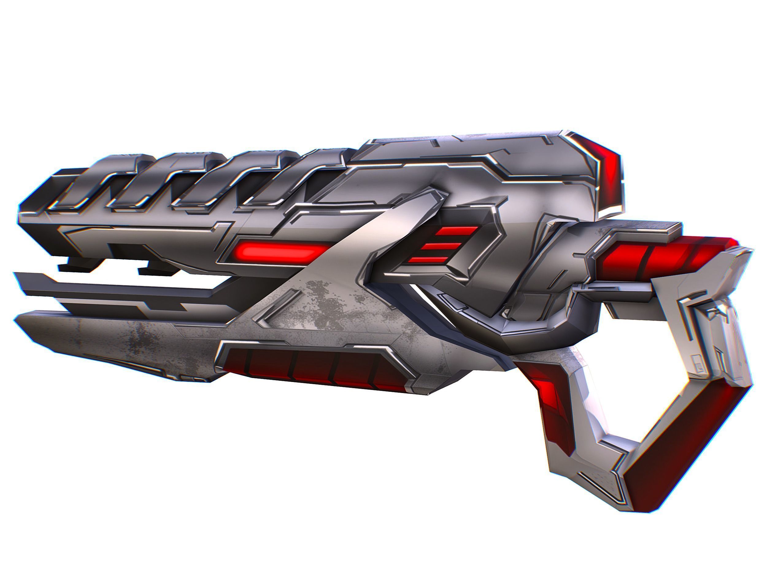 Cartoon Sci-Fi Cyborg Drone Trooper Soldier Low-poly 3D model_67