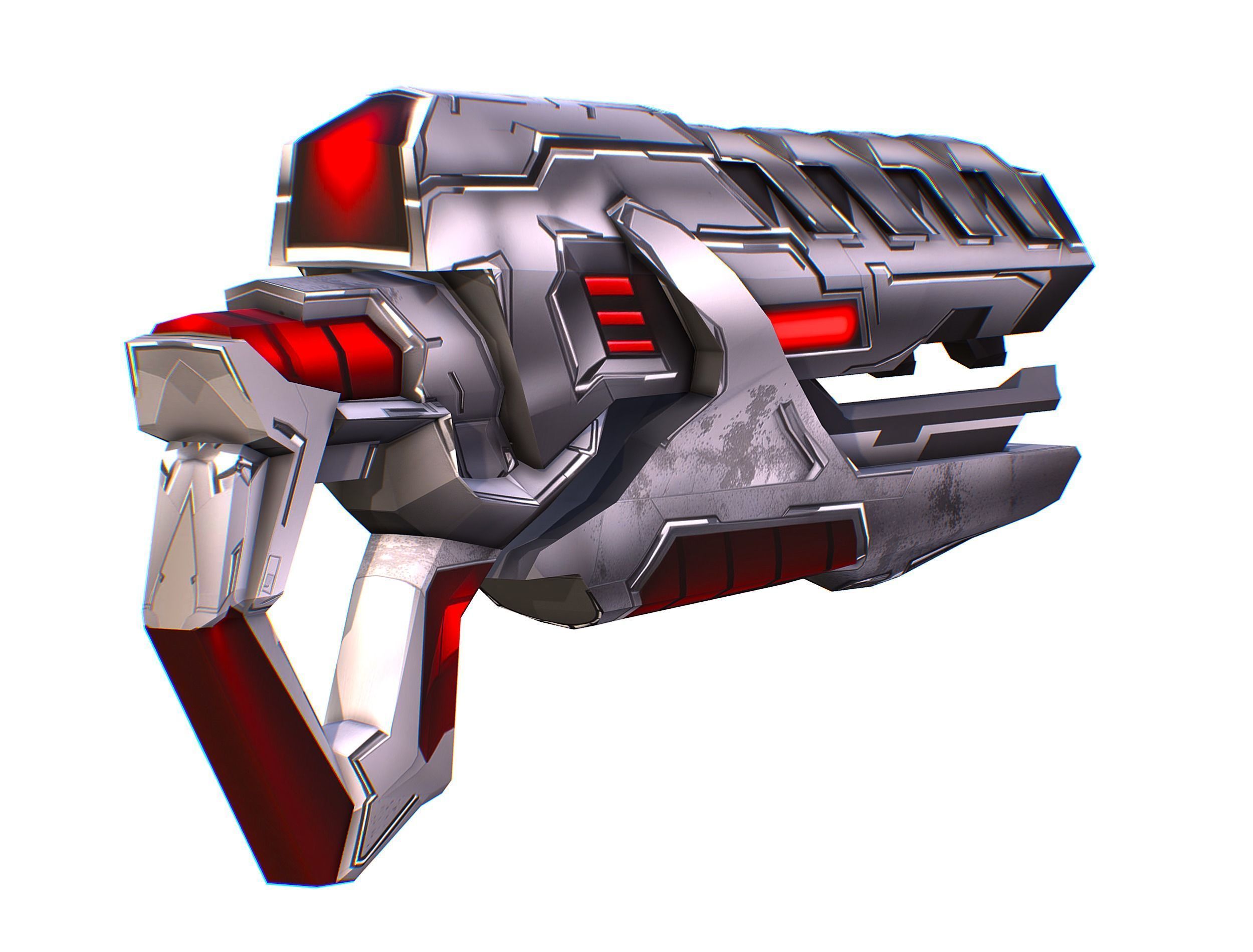 Cartoon Sci-Fi Cyborg Drone Trooper Soldier Low-poly 3D model_73