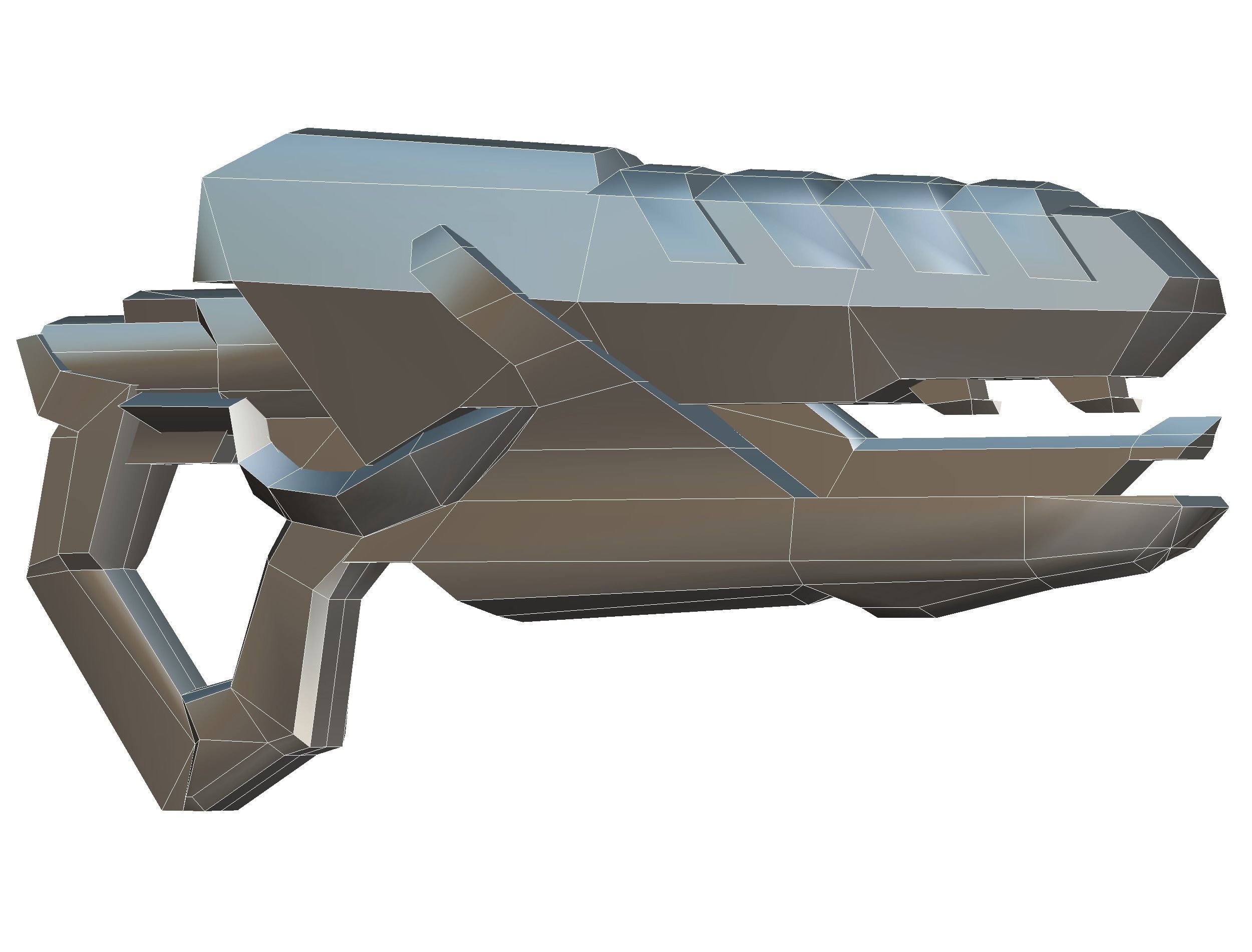 Cartoon Sci-Fi Cyborg Drone Trooper Soldier Low-poly 3D model_77