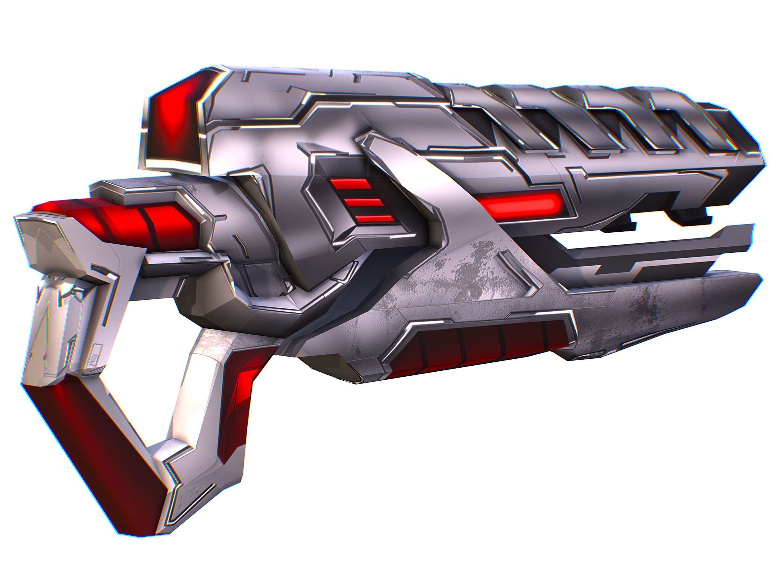 Cartoon Sci-Fi Cyborg Drone Trooper Soldier Low-poly 3D model_74