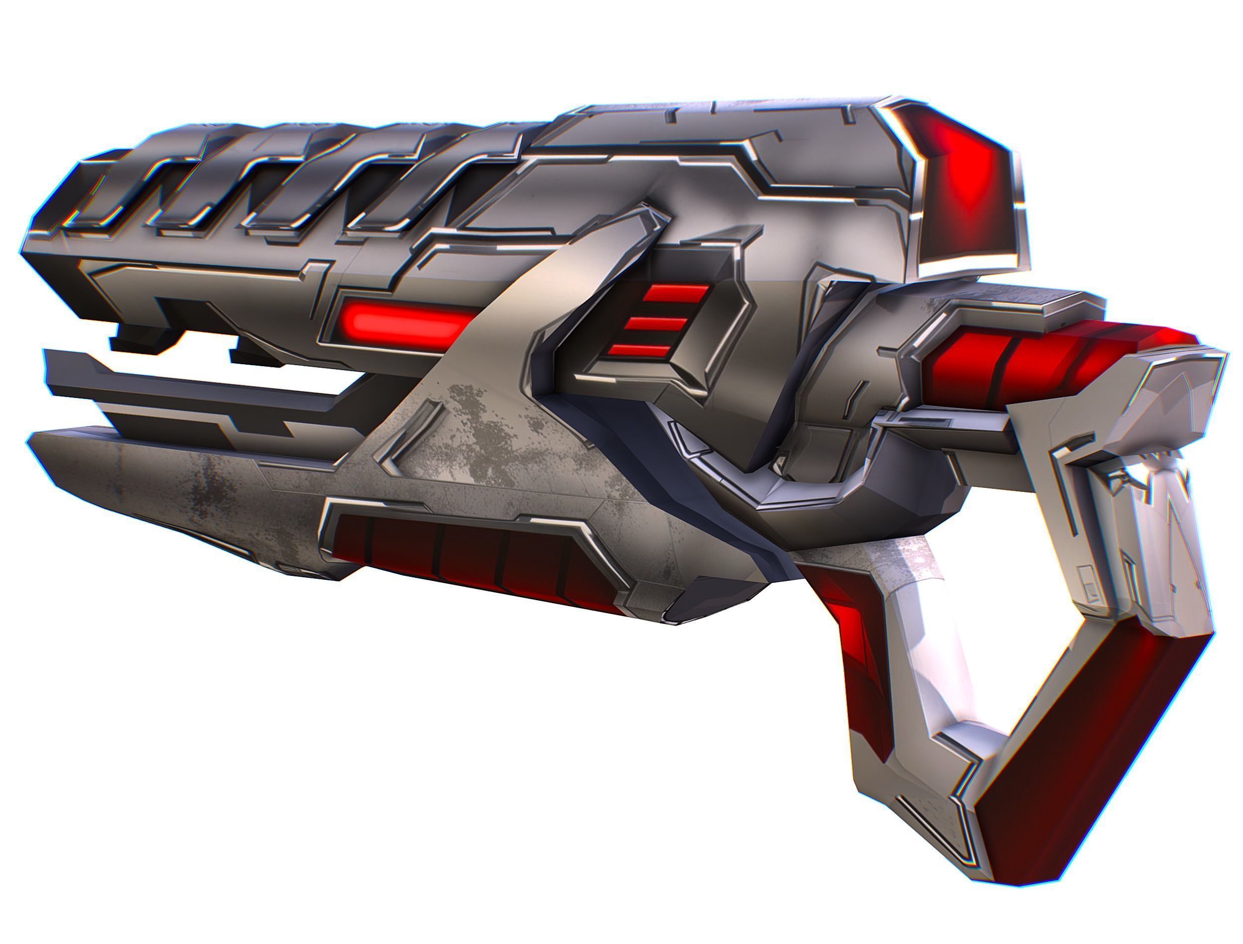 Cartoon Sci-Fi Cyborg Drone Trooper Soldier Low-poly 3D model_68