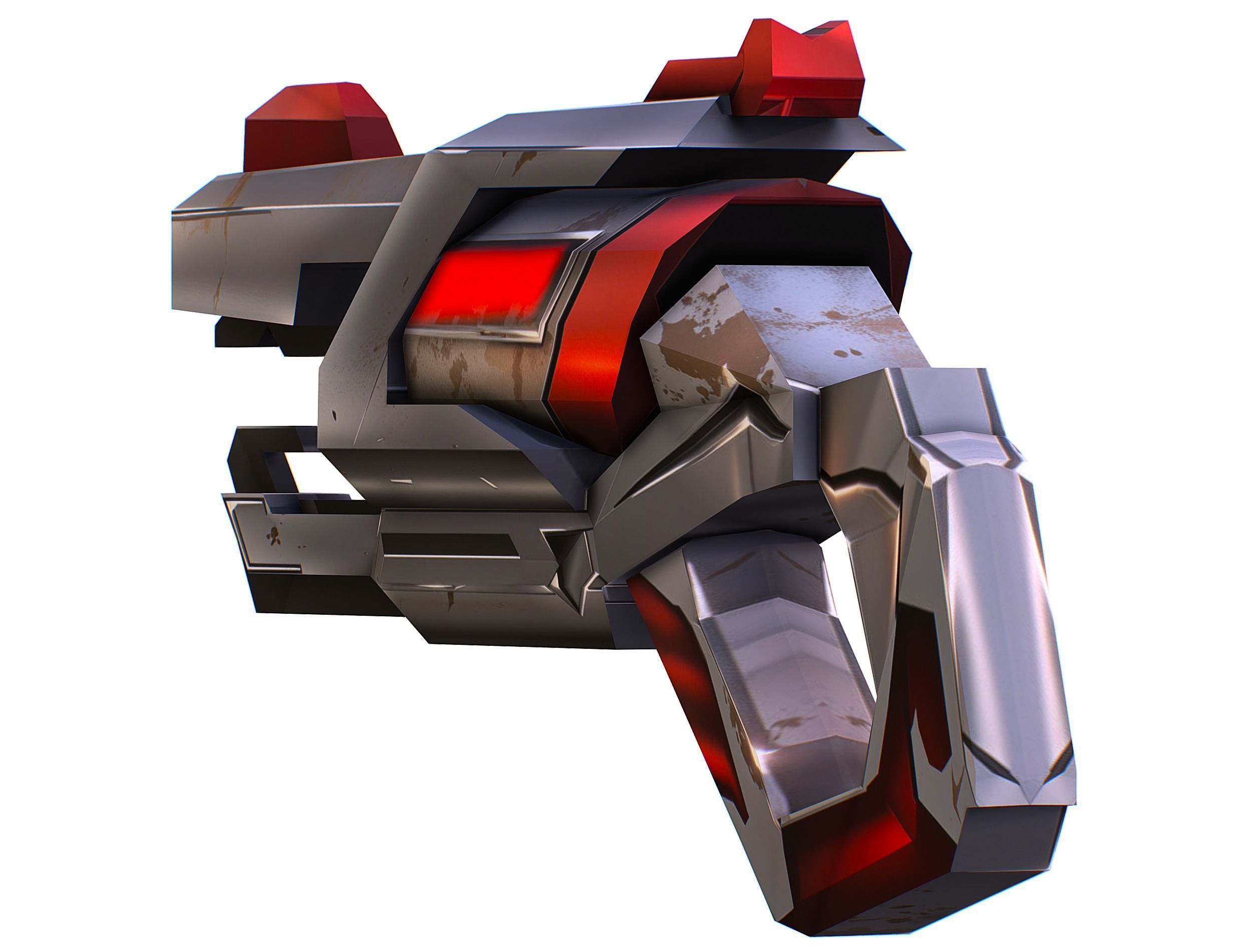 Cartoon Sci-Fi Cyborg Drone Trooper Soldier Low-poly 3D model_47