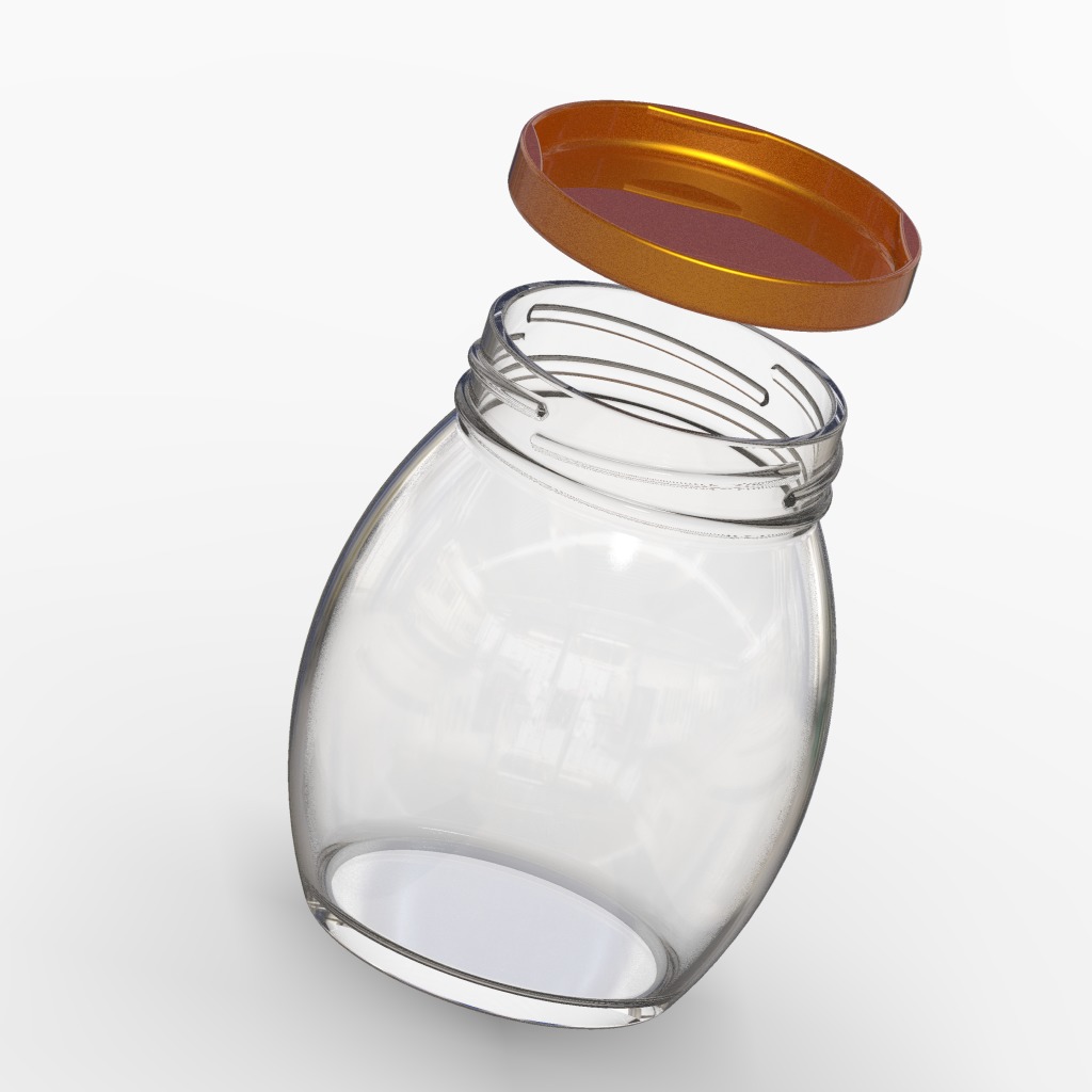 Premium Kitchen Jar 3D print model_1