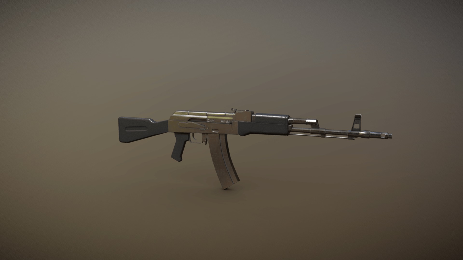 Military Weapons  Low-poly 3D model_2