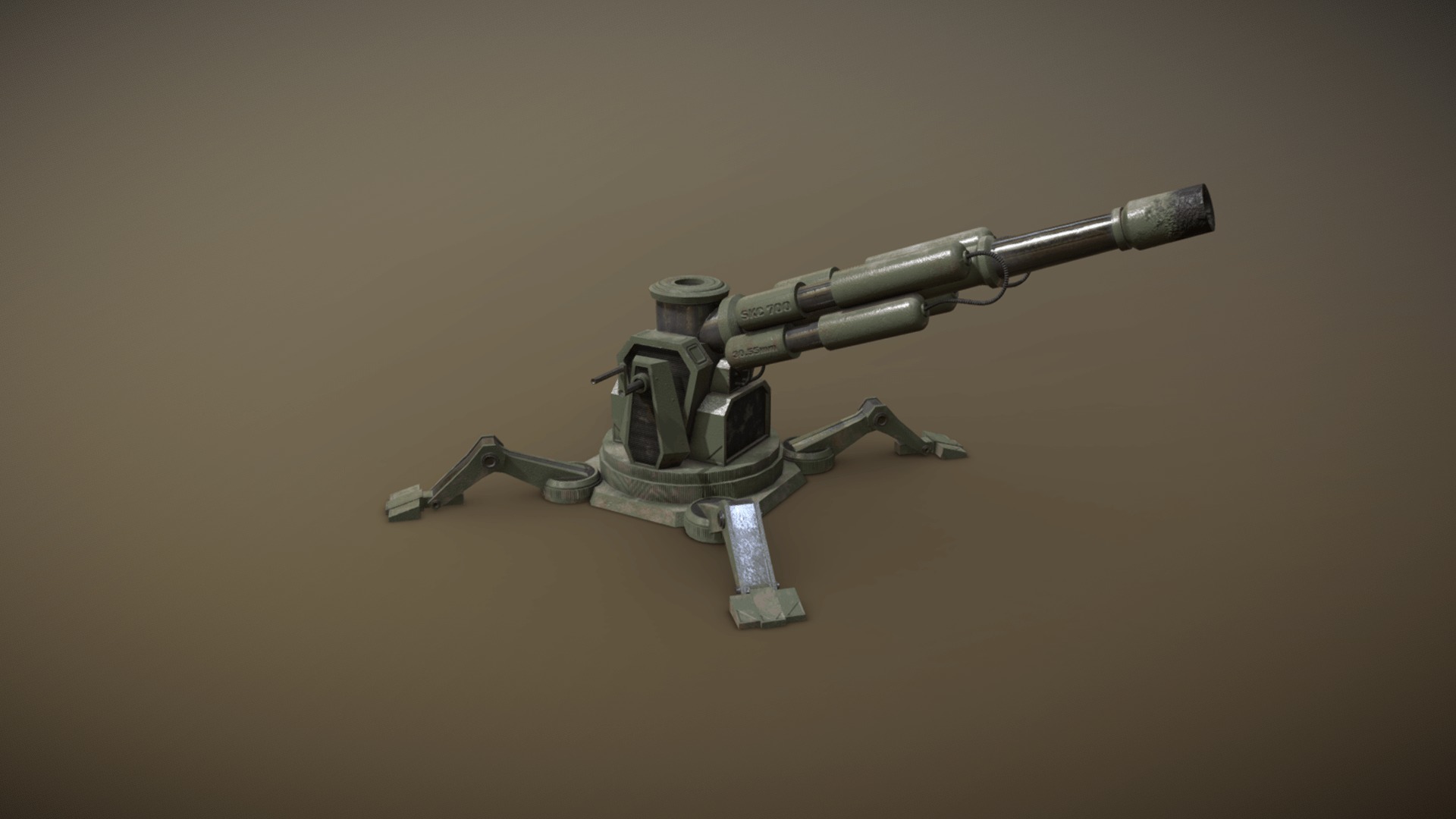 Military Weapons  Low-poly 3D model_6