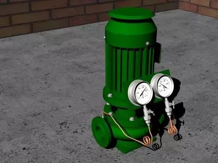 Drain pump for BWTS Free 3D model