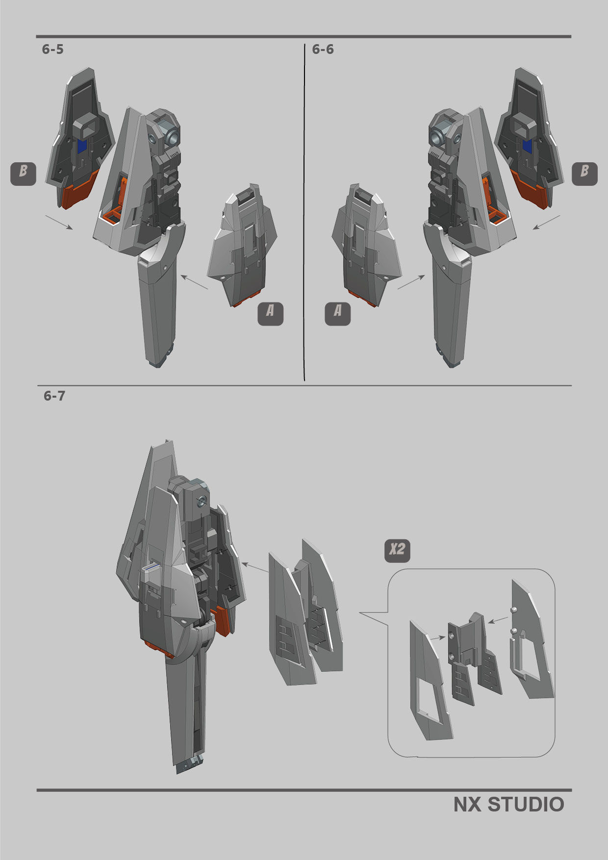 RX124 TR6 GUNADM WOUNWORT 3D print model_5