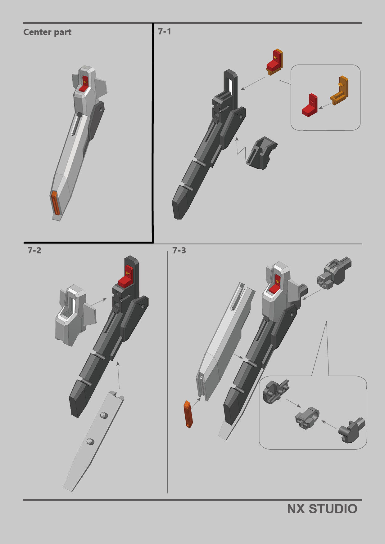 RX124 TR6 GUNADM WOUNWORT 3D print model_6